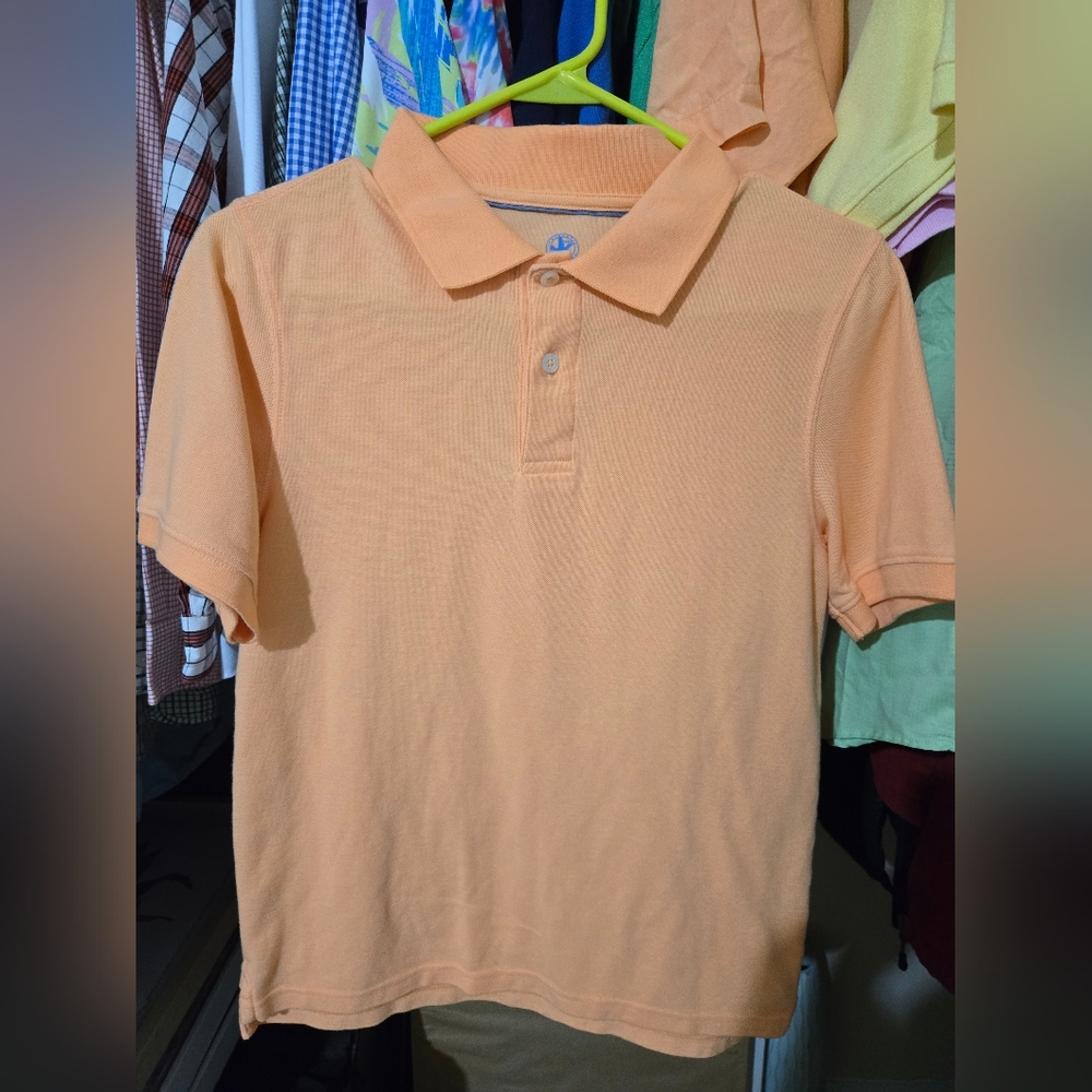 Boys J. Khaki Light Orange Polo Shirt